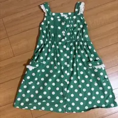 【未使用】KPドット柄ノースリーブワンピース