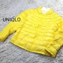 UNIQLOレディースXLウルトラライトダウンジャケット鮮やかな黄色