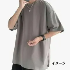 ⭐匿名配送⭐メンズＴシャツワイドスリーブ ビッグシルエットFreesize☆