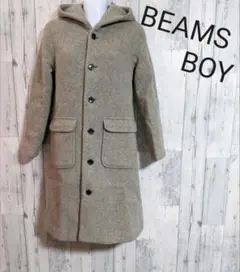 BEAMS BOY グレー ロング ダッフルコート