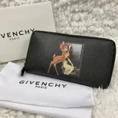 ジバンシー 長財布 バンビ ブラック ラウンドファスナー ディズニー 21ss