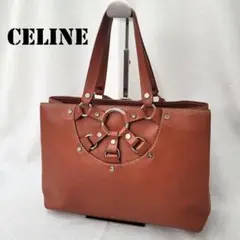 セリーヌ CELINE ハンドバッグ レザー ブラウン