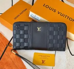 LOUIS VUITTON ブラック レザー 長財布