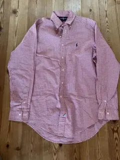 Ralph Lauren 赤白チェック 長袖シャツ
