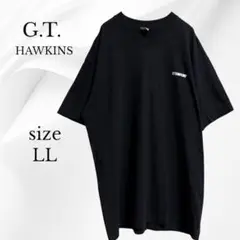 ジーティーホーキンス ブラック Vネック 半袖 Tシャツ LL シンプル