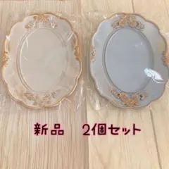 【新品】シックトレイ　オーバル　2個セット　　ディズニー　シンデレラ　小物撮影