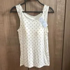新品 カップ付きタンクトップ 小花柄 Lサイズ