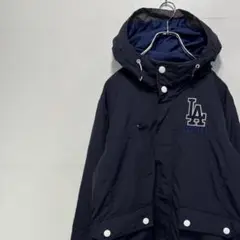 MLB ロサンゼルスドジャース ナイロンジャケット 刺繍ロゴ 古着