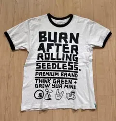 seedless シードレス BURN AFTER ROLLING ロゴTシャツ