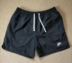 NIKE ウーブン ショートパンツ Lサイズ 黒 ハーフ ナイロン 水陸 スイム