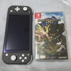 Nintendo Switch LITE グレー本体のみ+モンハンRISE