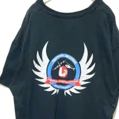ギルダン Tシャツ CRESTVIEW AEROSPACE ブラック黒XL 古着