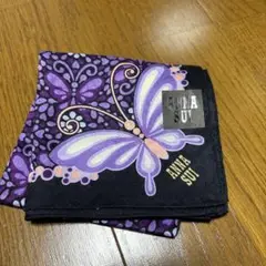 ANNA SUI 蝶模様 ハンカチ