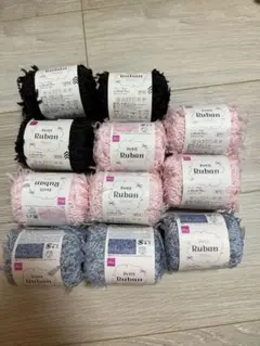 ダイソープチリュバンPetit Ruban 毛糸 セット 3色　11玉セット