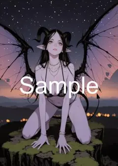A4サイズアートポスター 1点もの 美女ポスター最高品質 E-D--５２