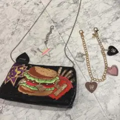 フォピッシュ　ハンバーガーデザイン クラッチバッグ