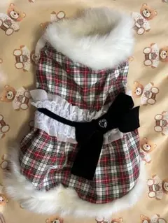 accumiliaバービー ドット柄犬服 黒ピンク アキュミリア えっくす☆きゅーと15thシリーズ「Melty☆Cute/Little Punkish