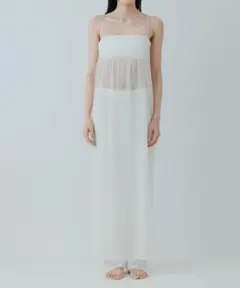 【新品タグ付き】 yo BIOTOP Lingerie シアーキャミロングドレス