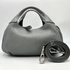 極美品 近年モデル 2way マウロゴヴェルナ ハンドバッグ ショルダー シボ革