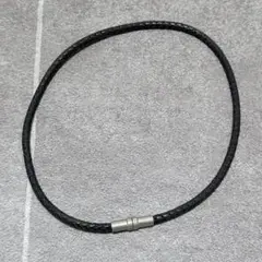 ★極美品 黒 編み込み ブレスレット