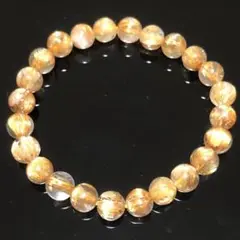 ゴールドタイチンルチルクオーツ 7.5mm ブレスレット