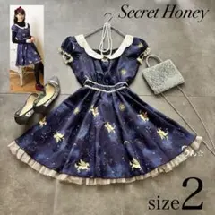 Secret Honey ホロスコーププリント　ワンピース　星座　ガーリー　M