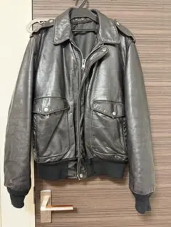 メンズ　Schott 黒　革ジャン　42