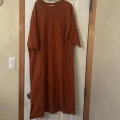 ap retro SIMPLE FEELING 半袖ロングシャツワンピース
