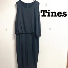 Tinesティネス　ノースリーブオールインワン　ミセス　涼しげスタイル