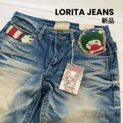 新品 LORITA JEANS ロリータジーンズ ピエロ 刺繍 ワッペン ロゴ