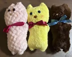 ハンドメイドネコちゃんぬいぐるみセット