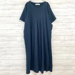 大きいサイズ LindSTORM プリーツ ロング ワンピース 【2XL】 半袖