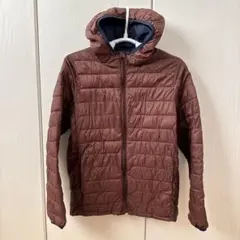 GAP ブラウン フード付き キルティングダウンジャケット kids XL