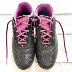 アディダス adidas ブラック×ピンク ゴルフシューズ 24cm