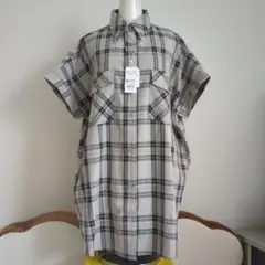 【新品】INGNI　チェック柄　ビックデザイン　ブラウス　M 激安！