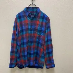 LANDS’ END ネルシャツ 長袖 チェック柄　Sサイズ