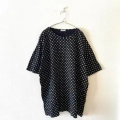 ☆【CEMOTIVO】Tシャツ ドット オーバーシルエット 綿100％ 日本製F