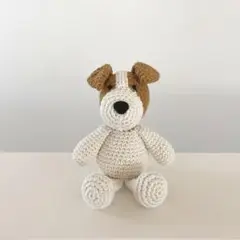 あみぐるみ　犬　ジャックラッセルテリア