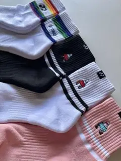 新品 YONEX ヨネックス　刺繍口ゴ　スポーツ　ソックス　5点 23-25cm