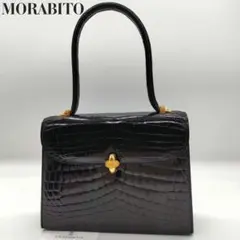 美品　モラビト トラヴィアータ オーストリッチ ハンドバッグ　グレー系 シグニチャーライン | モラビト（MORABITO） バッグ・財布の公式通販