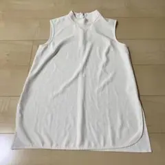 ホワイトノースリーブシャツ M