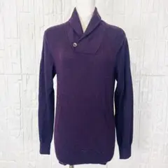 BANANAREPUBLIC ニット　セーター　紫　メリノウール　【243】