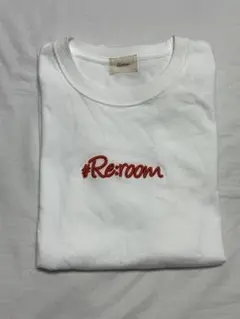 #Reroom 刺繍長袖Tシャツ ホワイト
