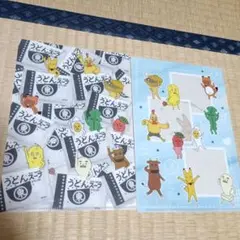 うどんスープデザイン A5クリアファイル2枚