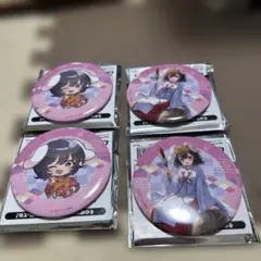 因幡てゐ4個セット　東方projectラッキー缶バッジvol3