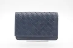 BOTTEGA VENETA カードケース イントレチャート ネイビー AB