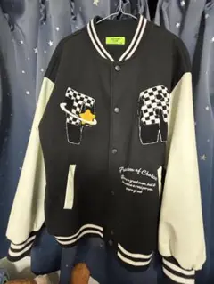 TRYTHM CLUB スタジャン M ブラック/ホワイト