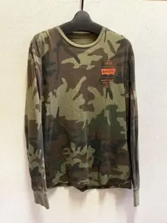 リーバイス　levis ロンt tシャツ　カットソー　迷彩　カモフラ　M