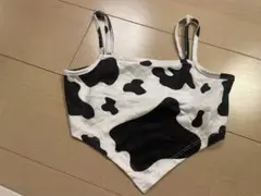 牛柄タンクトップ　8Y 美品