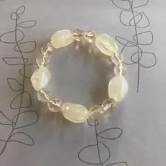 天然石ブレスレット 白